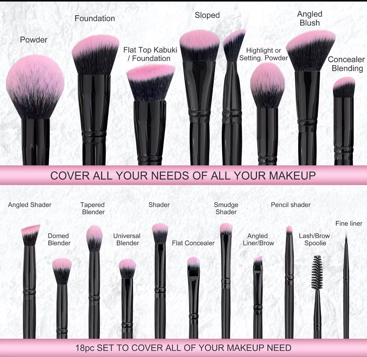 Makeup Brush set