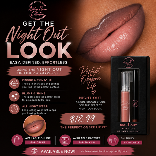 Night out lip Gloss & liner