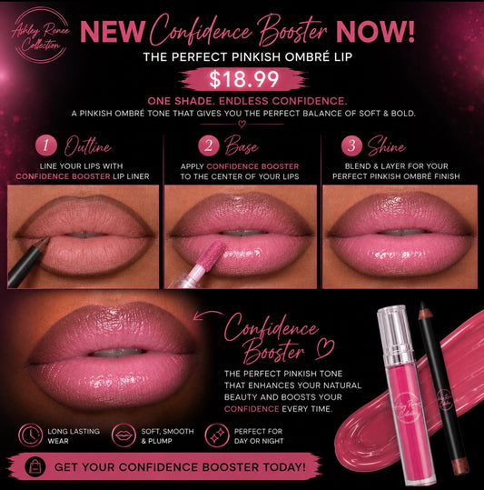 Confidence booster gloss. & liner